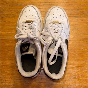 Nike White Sneakers Breathable Design Rubber Soles